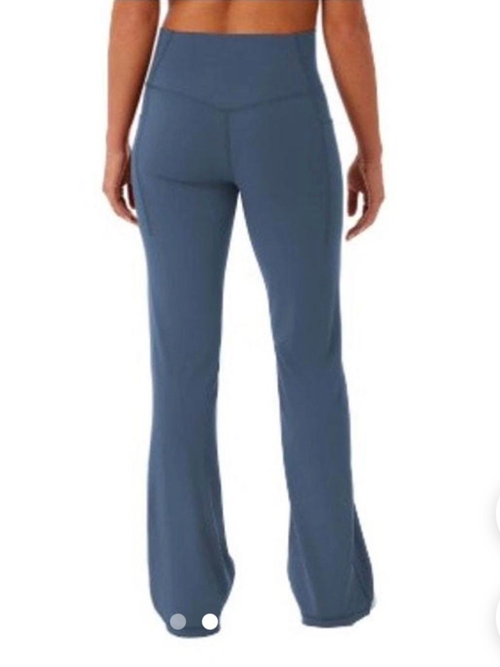 Members Mark High-Rise Flare Yoga Pant w/ pockets Slate Blue Size Med 31” inseam
